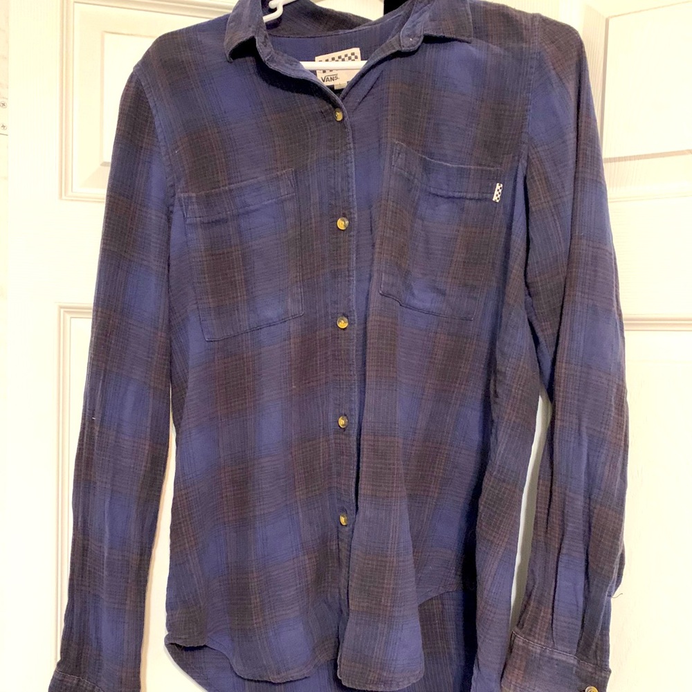 Vans button down flannel